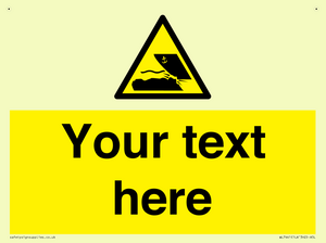 Custom Warning submerged objects in watercraft areas